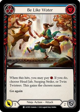 Be Like Water (Blue) (OUT070) - Outsiders Rainbow Foil