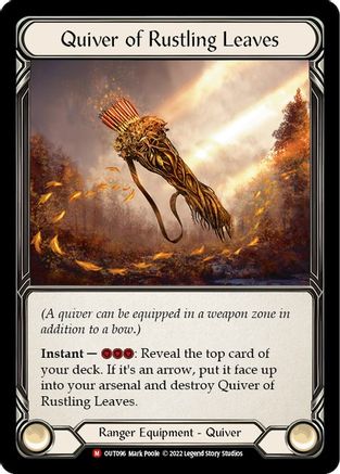 Quiver of Rustling Leaves (OUT096) - Outsiders Rainbow Foil