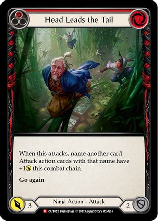 Head Leads the Tail (OUT052) - Outsiders Rainbow Foil