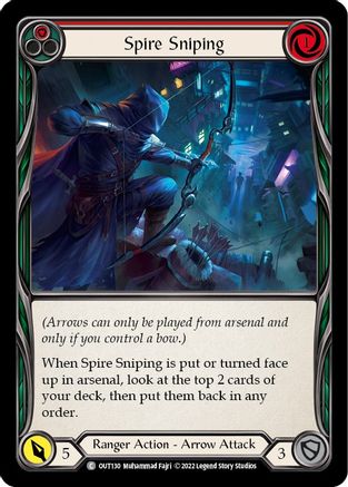 Spire Sniping (Red) (OUT130) - Outsiders Rainbow Foil