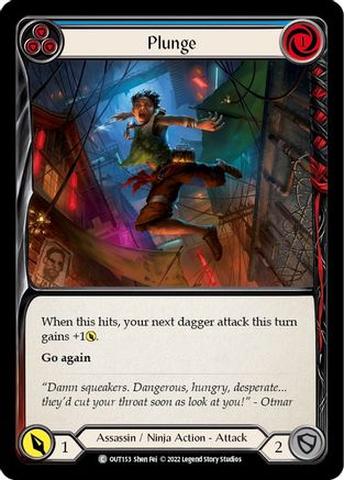 Plunge (Blue) (OUT153) - Outsiders Rainbow Foil