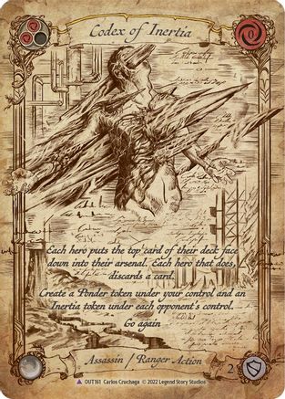 Codex of Inertia (Marvel) (OUT161) - Outsiders Cold Foil