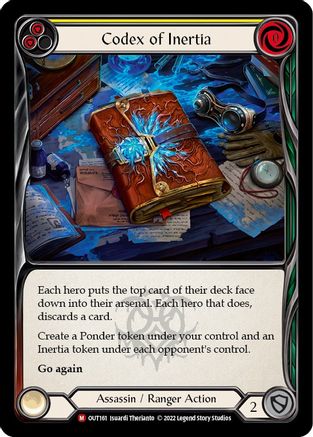 Codex of Inertia (OUT161) - Outsiders Rainbow Foil