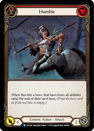 Humble (Red) (OUT189) - Outsiders Rainbow Foil