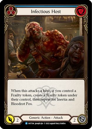 Infectious Host (Blue) (OUT194) - Outsiders Rainbow Foil