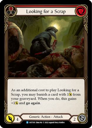 Looking for a Scrap (Red) (OUT195) - Outsiders Rainbow Foil