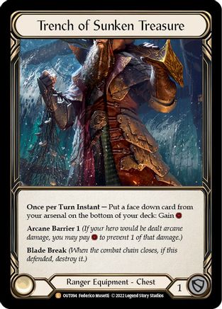 Trench of Sunken Treasure (OUT094) - Outsiders Rainbow Foil