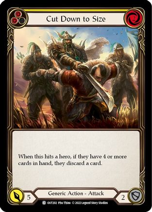 Cut Down to Size (Yellow) (OUT202) - Outsiders Rainbow Foil