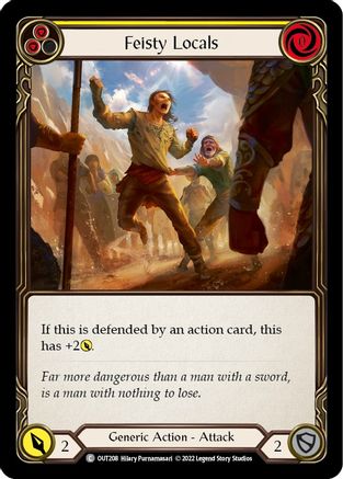 Feisty Locals (Yellow) (OUT208) - Outsiders Rainbow Foil