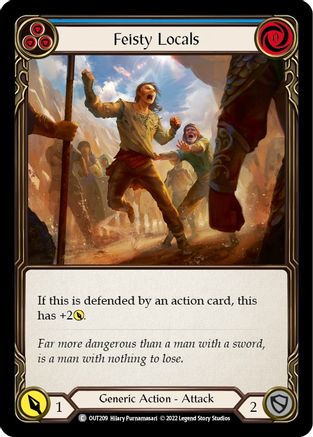 Feisty Locals (Blue) (OUT209) - Outsiders Rainbow Foil