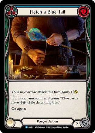 Fletch a Blue Tail (Blue) (OUT111) - Outsiders Rainbow Foil