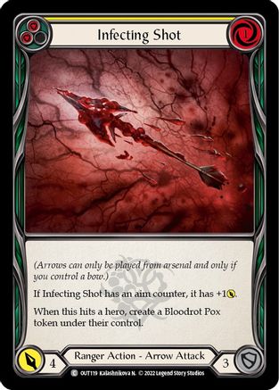 Infecting Shot (Yellow) (OUT119) - Outsiders Rainbow Foil