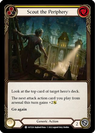 Scout the Periphery (Yellow) (OUT226) - Outsiders Rainbow Foil