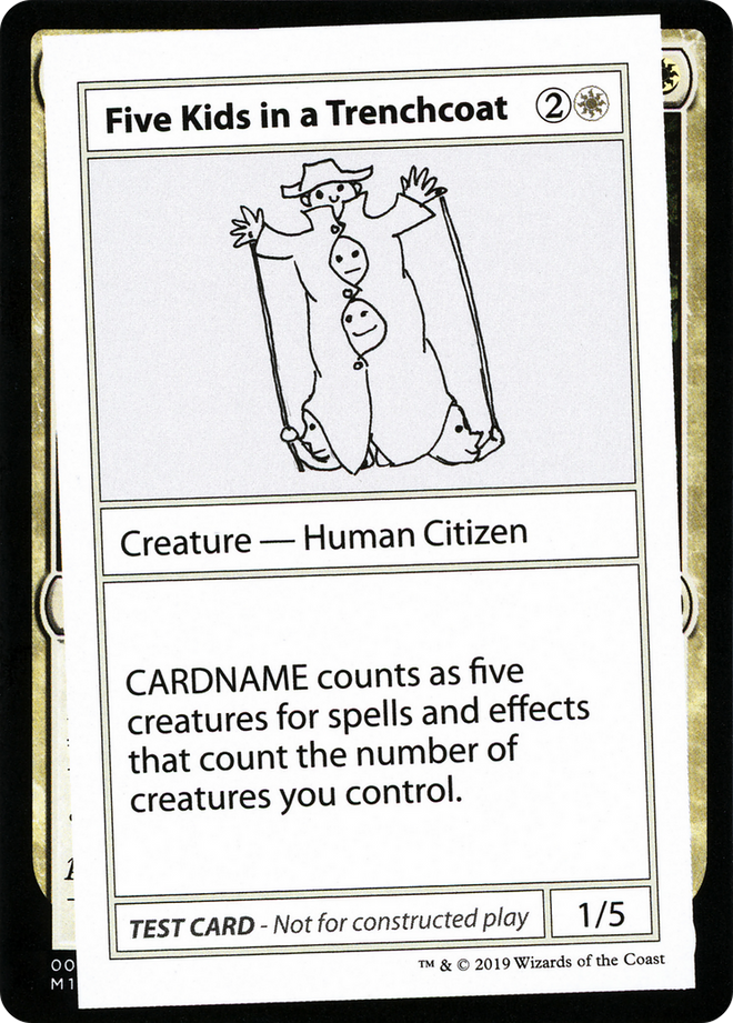 Five Kids in a Trenchcoat (2021 Edition) [Mystery Booster Playtest Cards]