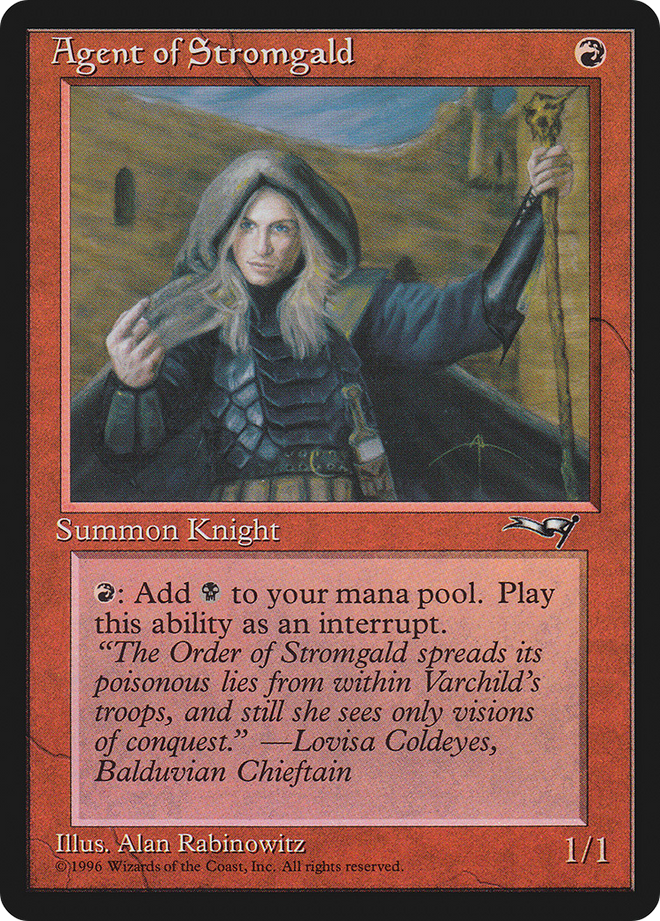 Agent of Stromgald (Woman Holding Staff) (ALL-64A) - Alliances