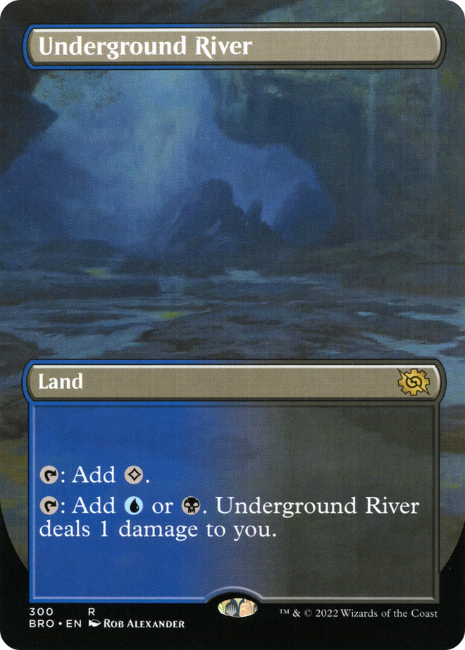 Underground River (Borderless Alternate Art) [The Brothers' War]