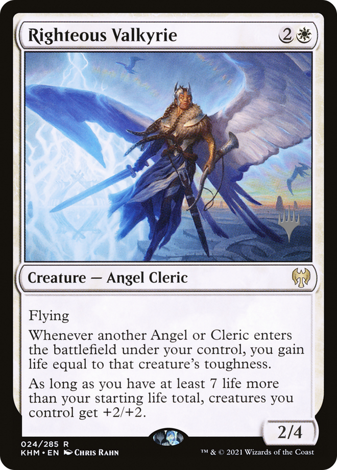 Righteous Valkyrie (Promo Pack) [Kaldheim Promos]
