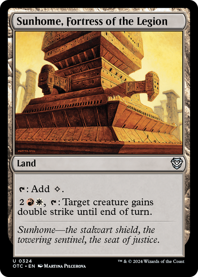 Sunhome, Fortress of the Legion [Outlaws of Thunder Junction Commander]