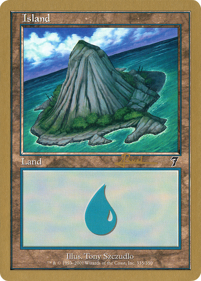 Island (ar335) (Antoine Ruel) [World Championship Decks 2001]