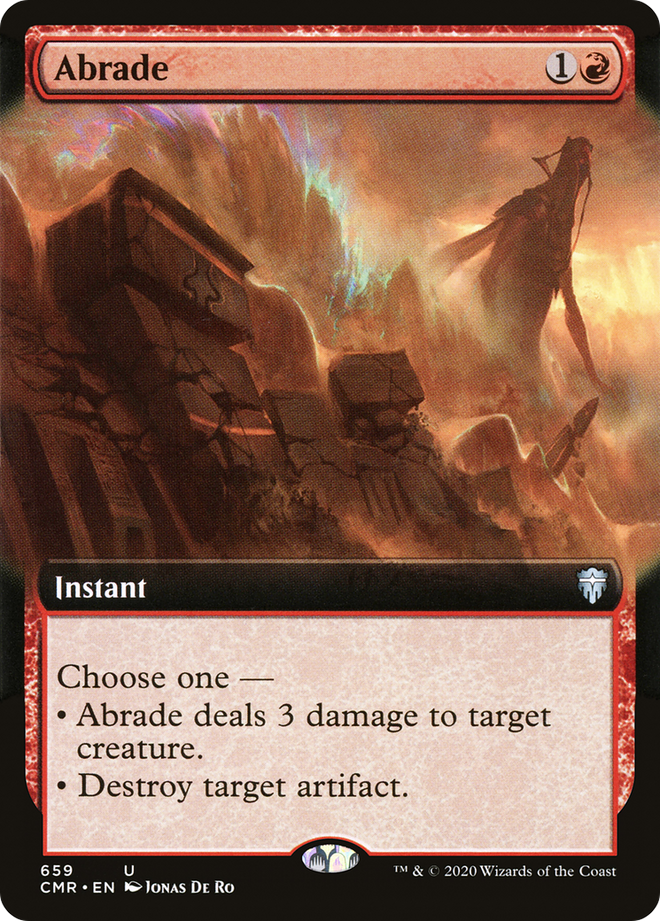 Abrade (Extended Art) (CMR-659) - Commander Legends: (Extended Art)