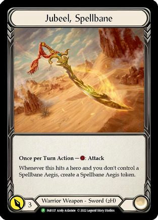 Jubeel, Spellbane - FAB137 (FAB137) - Flesh and Blood: Promo Cards Cold Foil