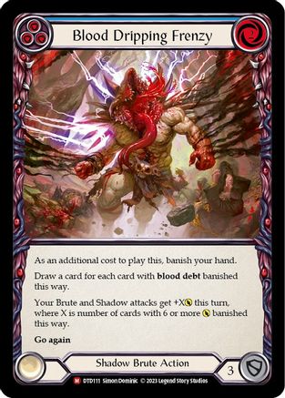 Blood Dripping Frenzy (DTD111) - Dusk till Dawn Rainbow Foil