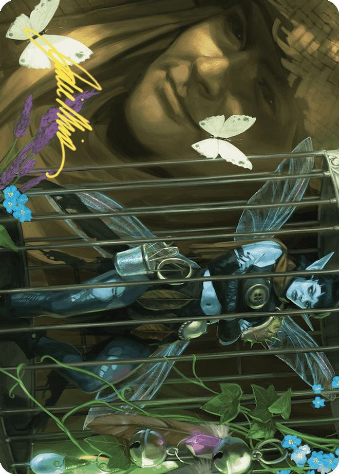 Cooped Up Art Card (Gold-Stamped Signature) (ASWOE-001) - Art Series: Wilds of Eldraine