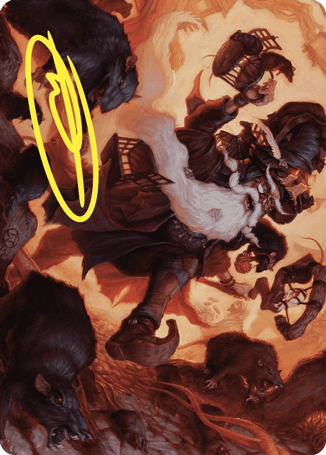 Tattered Ratter Art Card (Gold-Stamped Signature) (ASWOE-020) - Art Series: Wilds of Eldraine