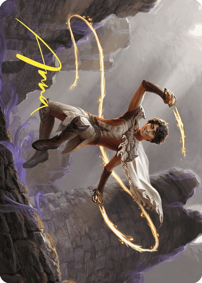 Kellan, the Fae-Blooded Art Card (Gold-Stamped Signature) (ASWOE-039) - Art Series: Wilds of Eldraine