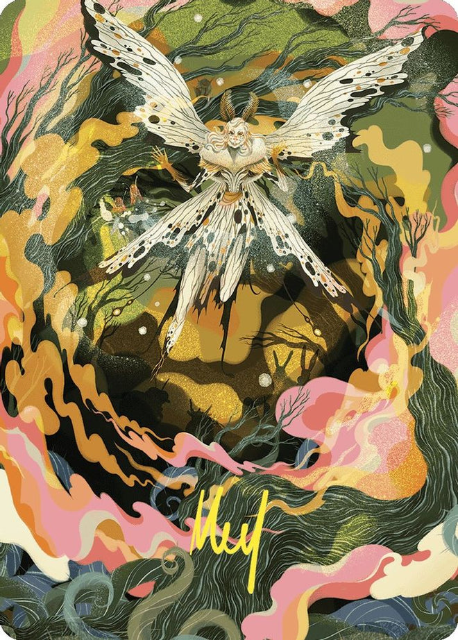 Greater Auramancy Art Card (Gold-Stamped Signature) (ASWOE-061) - Art Series: Wilds of Eldraine