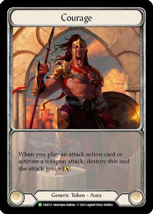 Courage - FAB153 (FAB153) - Flesh and Blood: Promo Cards Cold Foil