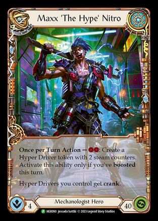Maxx 'The Hype' Nitro - HER090 (HER090) - Flesh and Blood: Promo Cards Cold Foil