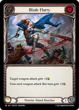 Blade Flurry (HVY101) - Heavy Hitters Rainbow Foil