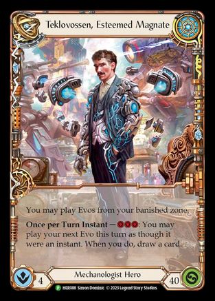 Teklovossen, Esteemed Magnate - HER088 (HER088) - Flesh and Blood: Promo Cards Cold Foil