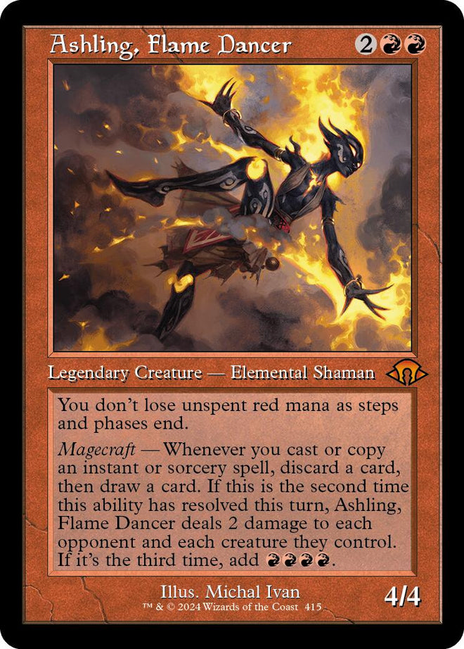 Ashling, Flame Dancer (Retro Frame) [415]