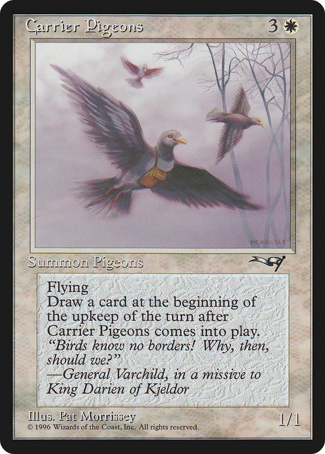 Carrier Pigeons (Holding Pigeon) [Alliances]