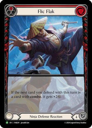Flic Flak (Red) - FAB241 (FAB241) - Flesh and Blood: Promo Cards Rainbow Foil