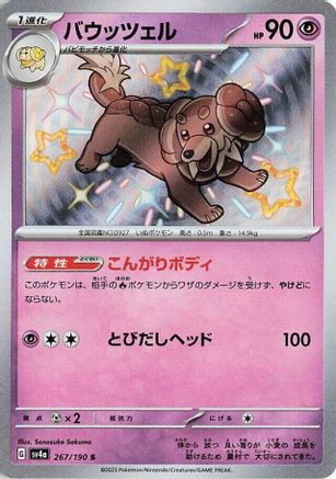 Dachsbun - 267/190 (267/190) - SV4a Shiny Treasure ex Holofoil [JP]