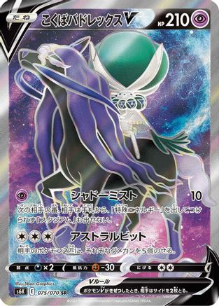 Shadow Rider Calyrex V - 075/070 (075/070) - S6K JetBlack Spirit Holofoil [JP]