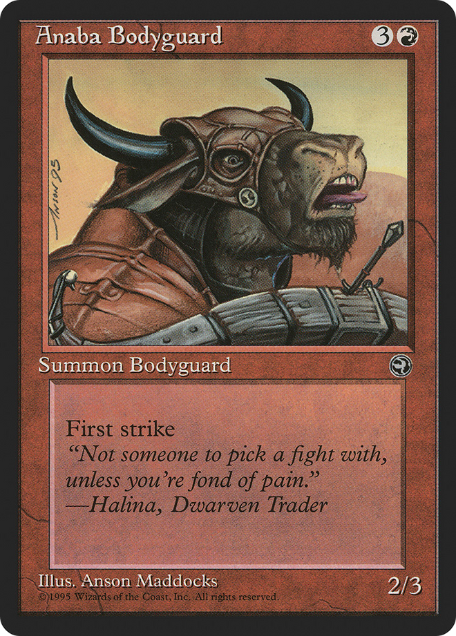 Anaba Bodyguard [Version 2] (HML-66B) - Homelands