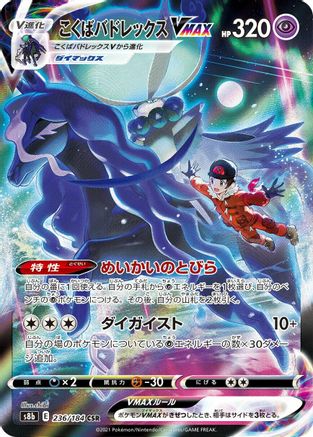 Shadow Rider Calyrex VMAX - 236/184 (236/184) - S8b VMAX Climax Holofoil [JP]