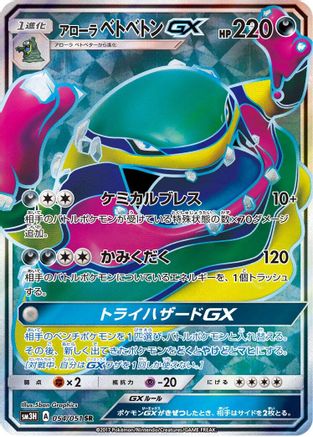 Alolan Muk GX - 054/051 (054/051) - SM3H To Have Seen the Battle Rainbow Holofoil [JP]