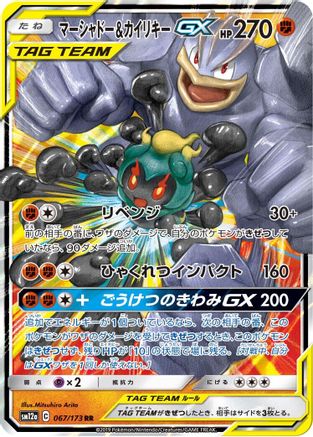 Marshadow & Machamp GX (067/173) - SM12a TAG TEAM GX Tag All Stars Holofoil [JP]