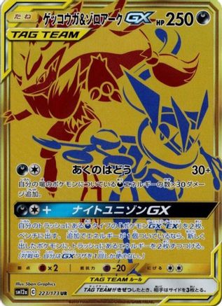 Greninja & Zoroark GX - 223/173 (223/173) - SM12a TAG TEAM GX Tag All Stars Holofoil [JP]