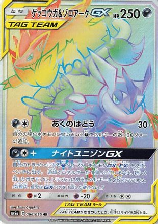 Greninja & Zoroark GX - 066/055 (066/055) - SM9a Night Unison Holofoil [JP]