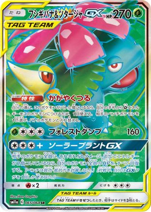 Venusaur & Snivy GX - 065/064 (065/064) - SM11a Remix Bout Holofoil [JP]