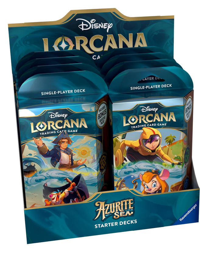 Disney Lorcana: Azurite Sea Starter Deck Display [6]