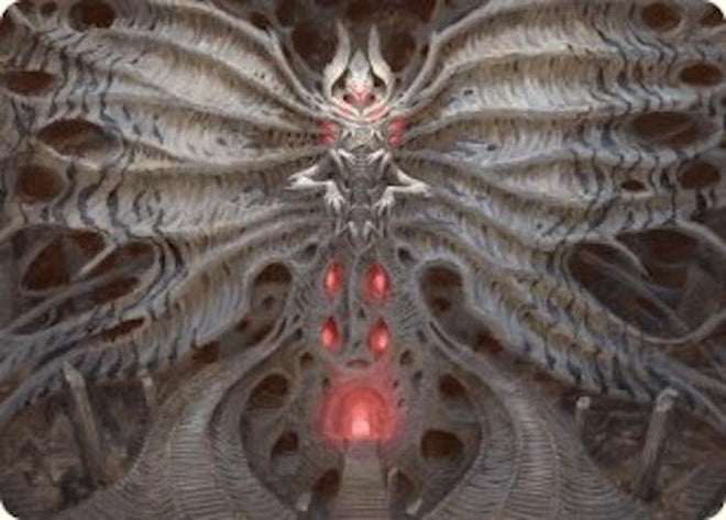 Valgavoth, Terror Eater Art Card [Duskmourn: House of Horror Art Series]
