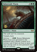 Balustrade Wurm [Duskmourn: House of Horror Prerelease Promos]