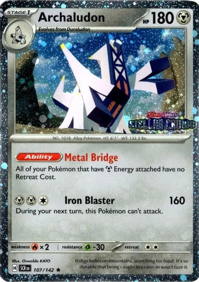 Archaludon 107/142  - Holofoil Miscellaneous Cards & Products - Rare